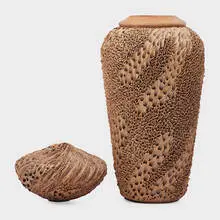 Anne Goldman, First Snow and Coastal Rock vases
