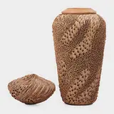 Anne Goldman, First Snow and Coastal Rock vases