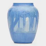Sadie Irvine for Newcomb College Pottery, Scenic vase