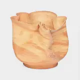 George E. Ohr, Fine scroddled bisque vessel