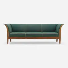 Frits Henningsen, Sofa, c. 1938, upholstery, mahogany