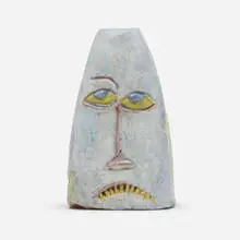 Vase by Marcello Fantoni, c. 1955, glazed earthenware, sold Aug 2024