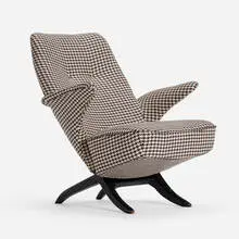 Theo Ruth, Penguin lounge chair, 1957, lacquered wood, upholstery