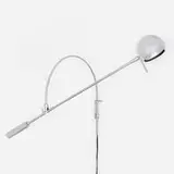 Robert Sonneman, Orbiter wall lamp, chrome-plated steel