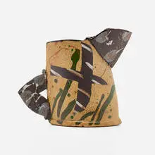 Teapot by John Maltby, c. 1985, glazed stoneware, sold Aug 2024