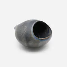Salt cellar by Ruth Duckworth, c. 1980, glazed porcelain, sold Aug 2024