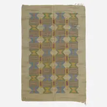 Judith Johansson, Flatweave carpet, c. 1955, hand-woven wool