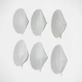 Kazuhide Takahama, Kaori table/wall lamps, set of six, 1975, jersey fabric over enameled metal frame