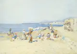 Robert Weir Allan Rsa Rws Rsw, The day's catch, watercolour