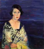 Federico Beltrán Masses, Portrait of a lady, oil on canvas