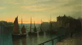 Louis Etienne Timmermans, Evening harbour scene