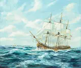 Sailing off The Needles by Ian Lowe, offered Oct 2016