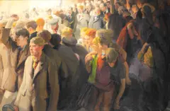 Gerald Spencer Pryse, HRH the Prince of Wales visiting the Durham miners