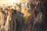 Gerald Spencer Pryse, HRH the Prince of Wales visiting the Durham miners