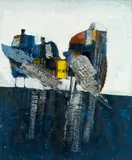 Peter Oliver, 'Vivares, Camaret', oil on board