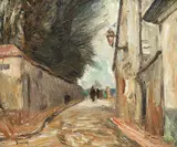 Street in Cagnes by Ronald Ossory Dunlop Nea, Ara, Rba, oil on canvas, sold Oct 2016