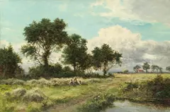 A midday rest by Daniel Sherrin, oil on canvas, sold Oct 2016