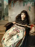 Augustus Edwin Mulready, 'Ornaments for your fine stove', oil on board