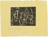 Lyonel Feininger, Da-Da II, 1919, Holzschnitt auf gelbem Japan