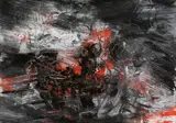 Fred Thieler, Ohne Titel, 1958, Kunstharzdispersion auf Papier