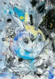 Tag-Nacht-Bau by Christian Ludwig Attersee, 1988, Öl, Deckweiß, Tuschfeder und Gouache auf Papier, sold Nov 2015