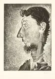 Pablo Picasso, Portrait de Piero Crommelynck II, 1966, Aquatinta auf Velin