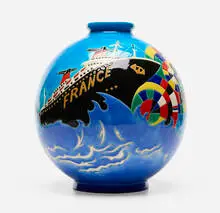 Danillo Curetti, Large vase, c. 1985, glazed porcelain