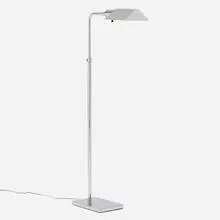 Koch & Lowy, Floor lamp, 1969, chrome-plated steel