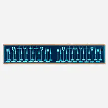 Austin Cox, Chess set, 1962, aluminum, anodized aluminum, walnut, acrylic