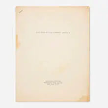 Hans Haacke, John Weber Gallery Visitors' Profile 2, 1973, photocopied and staple-bound paper