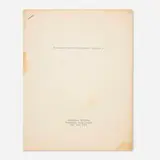 Hans Haacke, John Weber Gallery Visitors' Profile 2, 1973, photocopied and staple-bound paper