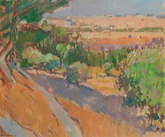 David Graham, 'Jerusalem from the Mount of Olives', oil on canvas