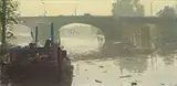 Ken Howard R.A., Kew Bridge, early morning, oil on canvas