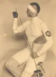Helene Mayer nach ihrem Olympiasieg in Amsterdam by Nini und Carry Hess, 1928, Vintage. Silbergelatineabzug, sold May 2019