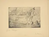 Lyonel Feininger, Der Rheeder, 1911, Zinkätzung und Kaltnadel auf imitiertem cremefarbenem Bütten