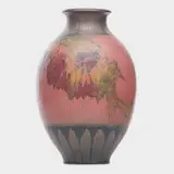 Large Double Vellum vase by Elizabeth N. Lincoln for Rookwood Pottery, sold Sep 2019