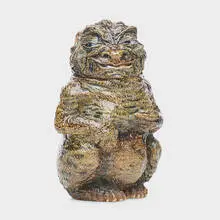 Robert Wallace Martin for Martin Brothers Pottery, Grotesque creature tobacco jar, England