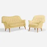 Arne Norell, Divina settee and lounge chair