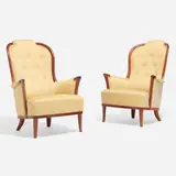 Carl Malmsten, Vår Fru lounge chairs, pair