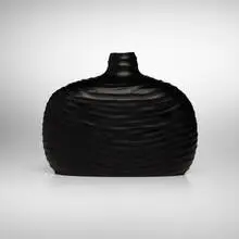 Massimo Micheluzzi, Vase, 2002, caved glass