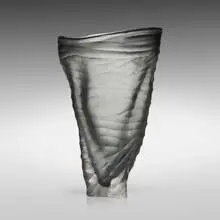 Massimo Micheluzzi, Vase, 2002, carved glass