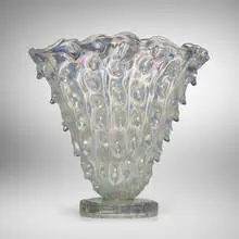 Ercole Barovier, Medusa vase, 1938, iridized glass
