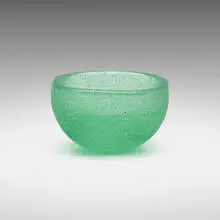 Carlo Scarpa, Bollicine bowl, c. 1934, bollicine glass