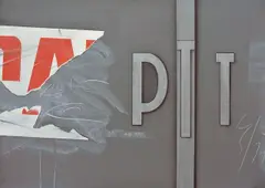 Peter Klasen, PTT, 1982, Acryl auf dickem Karton