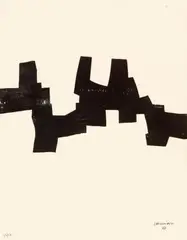 Ikur by Eduardo Chillida, 1968, Holzschnitt auf leicht genarbtem Velin, sold Jun 2012