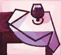Siegfried Shalom Sebba, Wein, 1960, Öl auf Holz