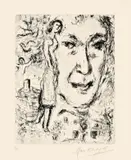 Marc Chagall, Autoportrait, 1968, Radierung auf Velin