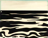 Roy Lichtenstein, Landscape 9“ aus: „Ten Landscapes, 1967, Serigraphie und Photocollage auf Karton