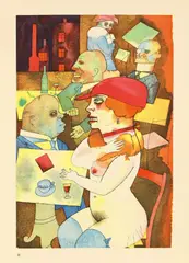 George Grosz, Ecce Homo, 1922, Buch mit 100 Offsetlithographien, davon 16 in Farbe, jeweils auf Papier