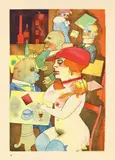 Ecce Homo by George Grosz, 1922, Buch mit 100 Offsetlithographien, davon 16 in Farbe, jeweils auf Papier, sold May 2014